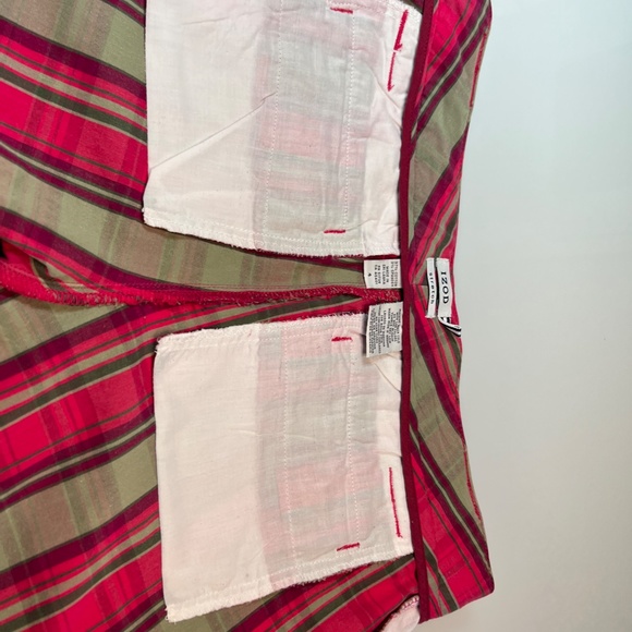 IZOD Hot Pink, Purple, Green and Khaki Stretch Walking Shorts Size 4 - Picture 7 of 10